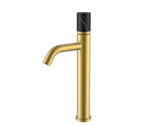 Смеситель для раковины Boheme Stick 122-MG-MR-B цвет Золото матовое
