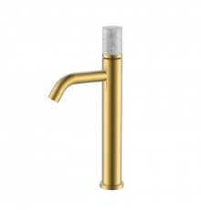 Смеситель для раковины Boheme Stick 122-MG-MR-GR цвет Золото матовое