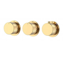 Смеситель для душа Boheme Stick 124-T-3-G.1 с термостатом цвет Золото глянцевое