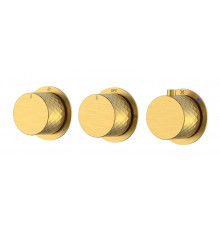 Смеситель для душа Boheme Stick 124-T-3-MG.1 с термостатом цвет Золото матовое