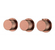 Смеситель для душа Boheme Stick 124-T-3-CB.1 с термостатом цвет Медь брашированная