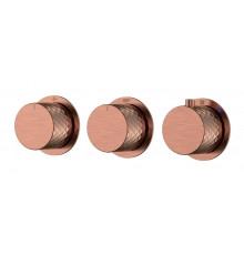 Смеситель для душа Boheme Stick 124-T-3-CB.1 с термостатом цвет Медь брашированная