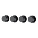 Смеситель для душа Boheme Stick 124-T-5-B.1 с термостатом цвет Черный матовый