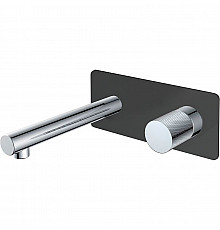 Смеситель для раковины Boheme Stick 125-BCR.2 Черный матовый Хром