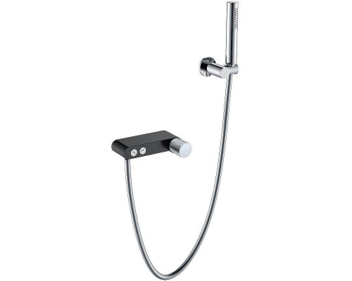Смеситель для ванны Boheme Stick 123-BCR.2 Черный матовый Хром