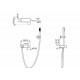 Смеситель для ванны Boheme Stick 123-WCR.2 Белый Хром
