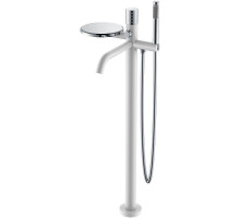 Смеситель для ванны Boheme Stick 129-WCR Белый Хром