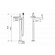 Заказать Смеситель для ванны Boheme Stick 129-WCR.2 Белый Хром в магазине сантехники Santeh-Crystal.ru