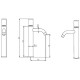 Смеситель для раковины Boheme Stick 122-GB Золото Черный