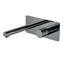 Смеситель для раковины Boheme Stick 125-SGM.4 Оружейная сталь глянцевая