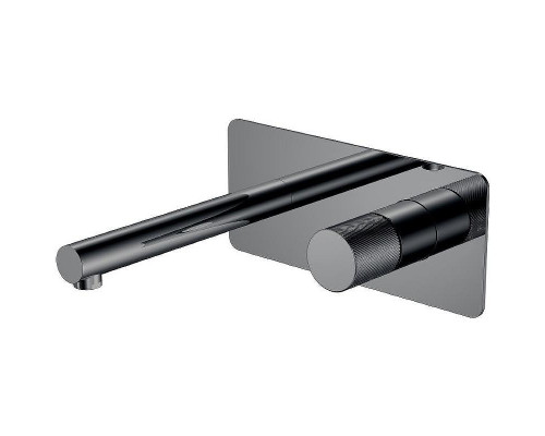 Смеситель для раковины Boheme Stick 125-SGM.4 Оружейная сталь глянцевая
