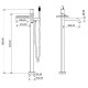 Смеситель для ванны Boheme Stick 129-NB.3 Никель