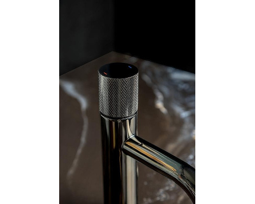Смеситель для раковины Boheme Stick 121-SGM.2 Оружейная сталь глянцевая