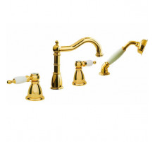 Смеситель на борт ванны Boheme Tradizionale Oro 395 Золото