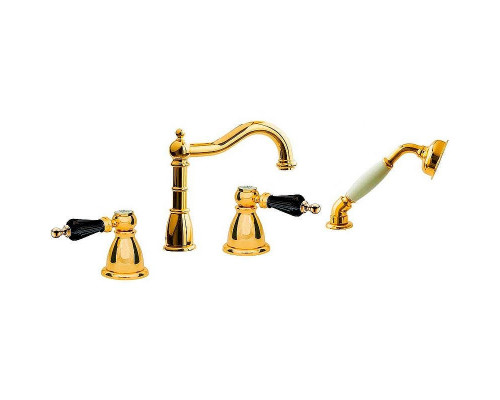 Смеситель на борт ванны Boheme Tradizionale Oro 395-BSW Золото