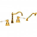Смеситель на борт ванны Boheme Tradizionale Oro 395-MR-W Золото