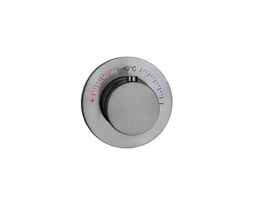 Смеситель для душа Boheme Uno 627-T-GM с термостатом цвет Оружейная сталь матовая