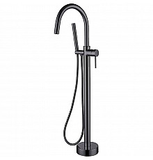 Смеситель для ванны Boheme Uno 469-SGM Оружейная сталь глянцевая