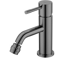 Смеситель для биде Boheme Uno 466-SGM Оружейная сталь глянцевая