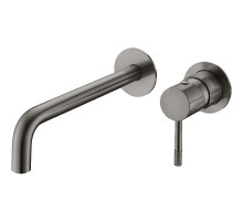 Смеситель для раковины Boheme Uno 465-GM Оружейная сталь