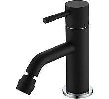 Смеситель для биде Boheme Uno 466-BCR Черный матовый Хром