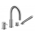 Смеситель на борт ванны Boheme Uno Inox 460-INOX цвет Нержавеющая сталь