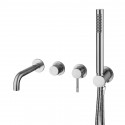 Смеситель для ванны Boheme Uno Inox 464-3-INOX цвет Нержавеющая сталь
