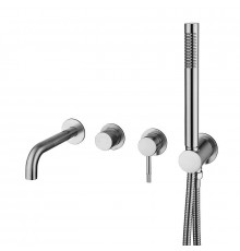 Смеситель для ванны Boheme Uno Inox 464-3-INOX цвет Нержавеющая сталь