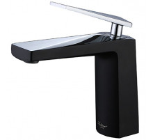 Смеситель для раковины Boheme Venturo 371-b Черный, Хром