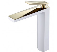 Смеситель для раковины Boheme Venturo 382-w Белый, золото