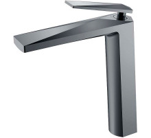 Смеситель для раковины Boheme Venturo 372-SGM Оружейная сталь глянцевая