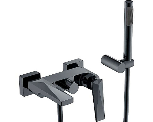 Купить Смеситель для ванны Boheme Venturo 373-SGM Оружейная сталь глянцевая в магазине сантехники Santeh-Crystal.ru