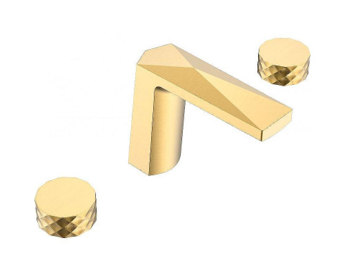 Смеситель для раковины Boheme Venturo 150-G-DIAMOND Золото глянцевое