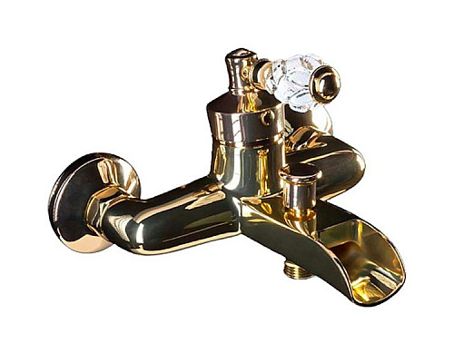 Купить Смеситель для ванны Boheme Vogue Crystal 213-CRST Золото в магазине сантехники Santeh-Crystal.ru