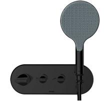 Смеситель для душа Bossini Apice Z00521.073 с термостатом Черный матовый