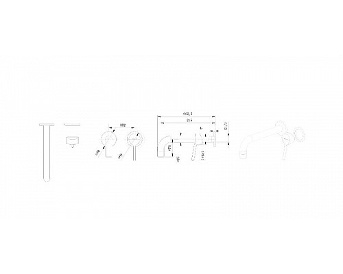 Приобрести Смеситель для раковины Bravat P8461217CP-ENG Хром в магазине сантехники Santeh-Crystal.ru