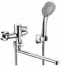 Смеситель для ванны Bravat Slim F6332366CP-01L-RUS универсальный Хром