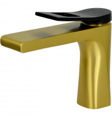 Смеситель для раковины Bronze de Luxe Элемент EL02GB Матовое золото Черный
