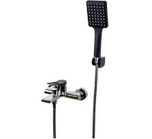 Смеситель для ванны Bronze de Luxe Element EL03CB Хром Черный матовый