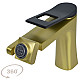 Заказать Смеситель для раковины Bronze de Luxe Element EL02XGB Матовое золото Черный в магазине сантехники Santeh-Crystal.ru