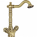 Смеситель для раковины Bronze de Luxe Florence 21381 Бронза Смеситель для раковины Bronze de Luxe Florence 21381 Бронза