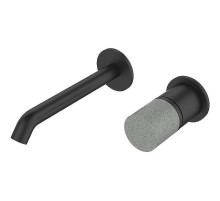 Смеситель для раковины Bronze de Luxe Фокус 24686BG Черный матовый