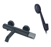 Смеситель для ванны Bronze de Luxe Focus 24603BG Черный матовый