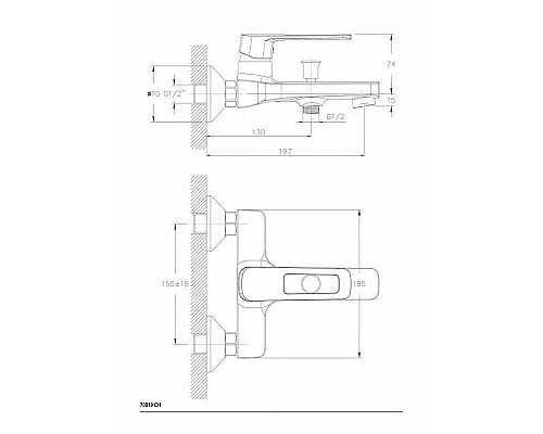 Santeh-Crystal.ru: Смеситель для ванны Ceramica Nova Linear 70019CH Хром Заказать Смеситель для ванны Ceramica Nova Linear 70019CH Хром в магазине сантехники Santeh-Crystal.ru