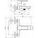 Купить Смеситель для ванны Cersanit Brasko 63021 Хром в магазине сантехники Santeh-Crystal.ru