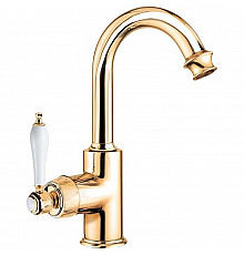 Смеситель для раковины Cezares APHRODITE-LS2-03/24-Bi Золото 24 карат