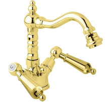 Смеситель для биде Cezares First-BS2-03/24-M Золото 24 карат