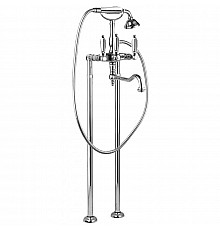 Смеситель для ванны Cezares First VDP2 FIRST-VDP2-01-M Хром