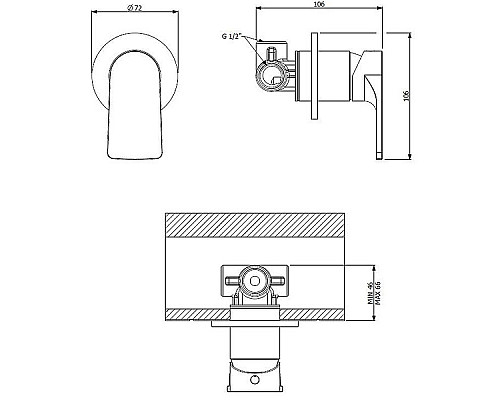 Купить Смеситель для душа Cezares LAGOS-DIM-01 Хром в магазине сантехники Santeh-Crystal.ru