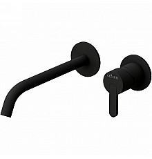 Смеситель для раковины Cezares Leaf LEAF-BLI2-NOP Черный матовый